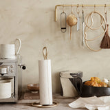 Curvature Paper Towel Holder Brass By Ferm Living - Lifestyle View2
