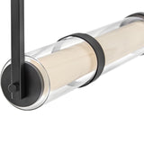 Cy Linear Chandelier Black By Frederic Ramond Detailed View