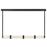 Cy Linear Chandelier Black By Frederic Ramond Front View