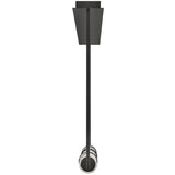 Cy Linear Chandelier Black By Frederic Ramond Side View
