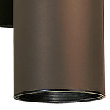 Cylinder Outdoor Wall Light Large Architectural Bronze By Kichler - Detailed View