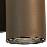 Cylinder Outdoor Wall Light Small Architectural Bronze By Kichler - Detailed View