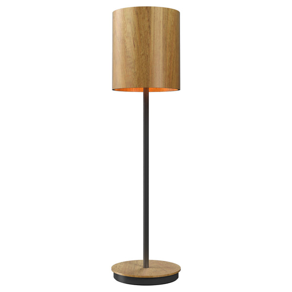 Cylindrical Table Lamp Louro Freijo Small By Accord