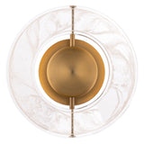 Cymbal Wall Sconce By Modern Forms Aged Brass