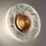 Cymbal Wall Sconce By Modern Forms Aged Brass Detailed View