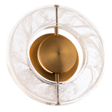 Cymbal Wall Sconce By Modern Forms Aged Brass Finish
