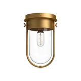 Cyrus Flush Mount — Aged Gold