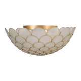 Darby 16'' LED Soft Gold Semi Flush Mount by Crystorama