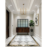 Dahlia 28-inch 8-light Brass Chandelier with Opal Glass Shades