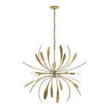 Dahlia Chandelier - Medium Modern Brass