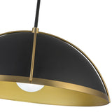 Dahlia Metal Dome Pendant Light By Artcraft - Detailed View1