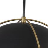 Dahlia Metal Dome Pendant Light By Artcraft - Detailed View2