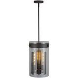 Dahlia Pendant Light Black By Artcraft Front View1