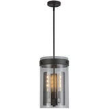 Dahlia Pendant Light Black By Artcraft Front View
