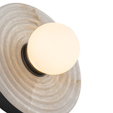 Dahlia Single Wall Sconce By Alora UB 1 Light Detailed View