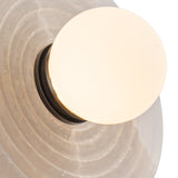 Dahlia Single Wall Sconce By Alora UB 2 Light Detailed View