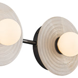 Dahlia Single Wall Sconce By Alora UB 3 Light Detailed View
