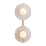 Dahlia Single Wall Sconce By Alora VB 2 Light Finish
