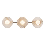 Dahlia Single Wall Sconce By Alora VB 3 Light Finish