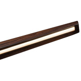 Dakota Linear Pendant Walnut By Kuzco - Detailed View2