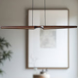 Dakota Linear Pendant Walnut By Kuzco - Lifestyle View1