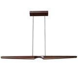 Dakota Linear Pendant Walnut By Kuzco