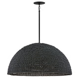 Dalia Medium Convertible Chandelier - Black - by Hinkley