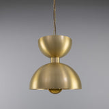 Dallas Dome Pendant - Satin Brass