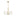 Danica Chandelier — 27", White Linen, Burnished Brass