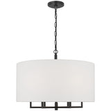 Danica Large Suspension Aged Iron By Visual Comfort Studio - Side View