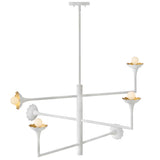 Darla Adjustable Chandelier By Lark Living - Side View1