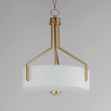 Dart 3 Light Pendant Satin Brass By Maxim Lighting Front View