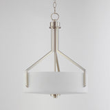 Dart 3 Light Pendant Satin Nickel By Maxim Lighting Front View