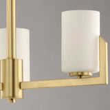 Dart Chandelier 3 Lights Satin Brass Maxim Lighting Detailed View