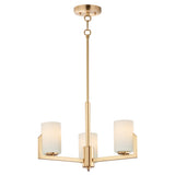 Dart Chandelier 3 Lights Satin Brass Maxim Lighting
