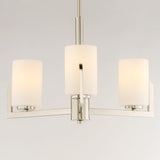 Dart Chandelier 3 Lights Satin Nickel Maxim Lighting Front View1