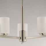 Dart Chandelier 3 Lights Satin Nickel Maxim Lighting Front View2