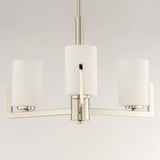 Dart Chandelier 3 Lights Satin Nickel Maxim Lighting Front View