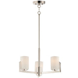 Dart Chandelier 3 Lights Satin Nickel Maxim Lighting