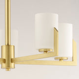 Dart Chandelier 5 Lights Satin Brass Maxim Lighting Detailed View