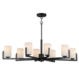 Dart Chandelier 8 Lights Black Maxim Lighting