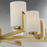 Dart Chandelier 8 Lights Satin Brass Maxim Lighting Detailed view1