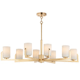 Dart Chandelier 8 Lights Satin Brass Maxim Lighting