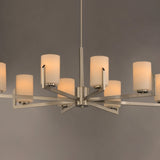 Dart Chandelier 8 Lights Satin Nickel Maxim Lighting Front View1