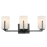 Dart Vanity Light 3 Lights Black By Maxim Lighting Side View