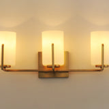 Dart Vanity Light 3 Lights Satin Brass By Maxim Lighting Side View Front View1