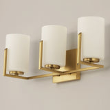 Dart Vanity Light 3 Lights Satin Brass By Maxim Lighting Side View 1
