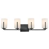 Dart Vanity Light 4 Lights Black By Maxim Lighting