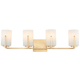 Dart Vanity Light 4 Lights Satin Brass By Maxim Lighting