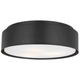 Dartmore Flush Mount Large Midnight Black By Visual Comfort Studio - With Light